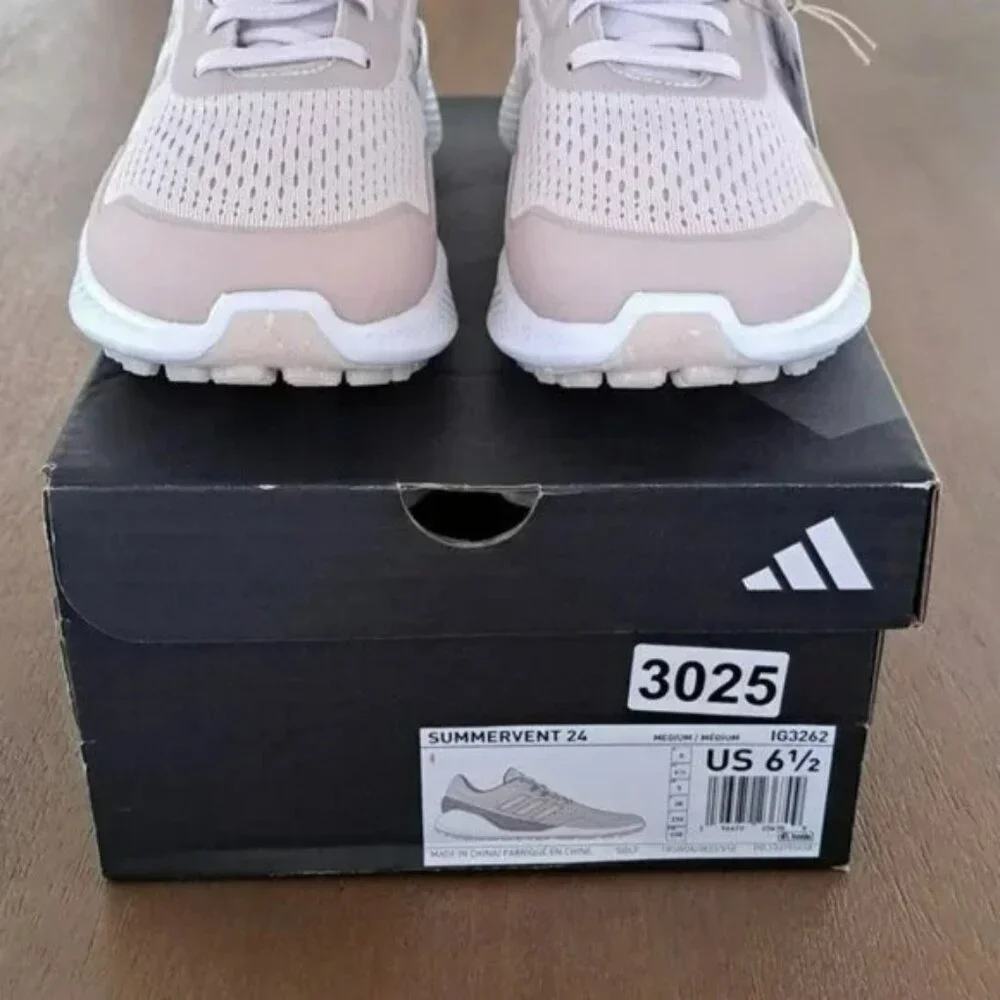 adidas Summervent 24 Bounce Golf Shoes Low - Color: Mauve / Fig - Size: 9 - Picture 4 of 9